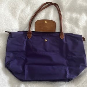 Longchamp large le pliage tote purple